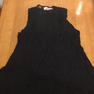 Black tank top cardigan